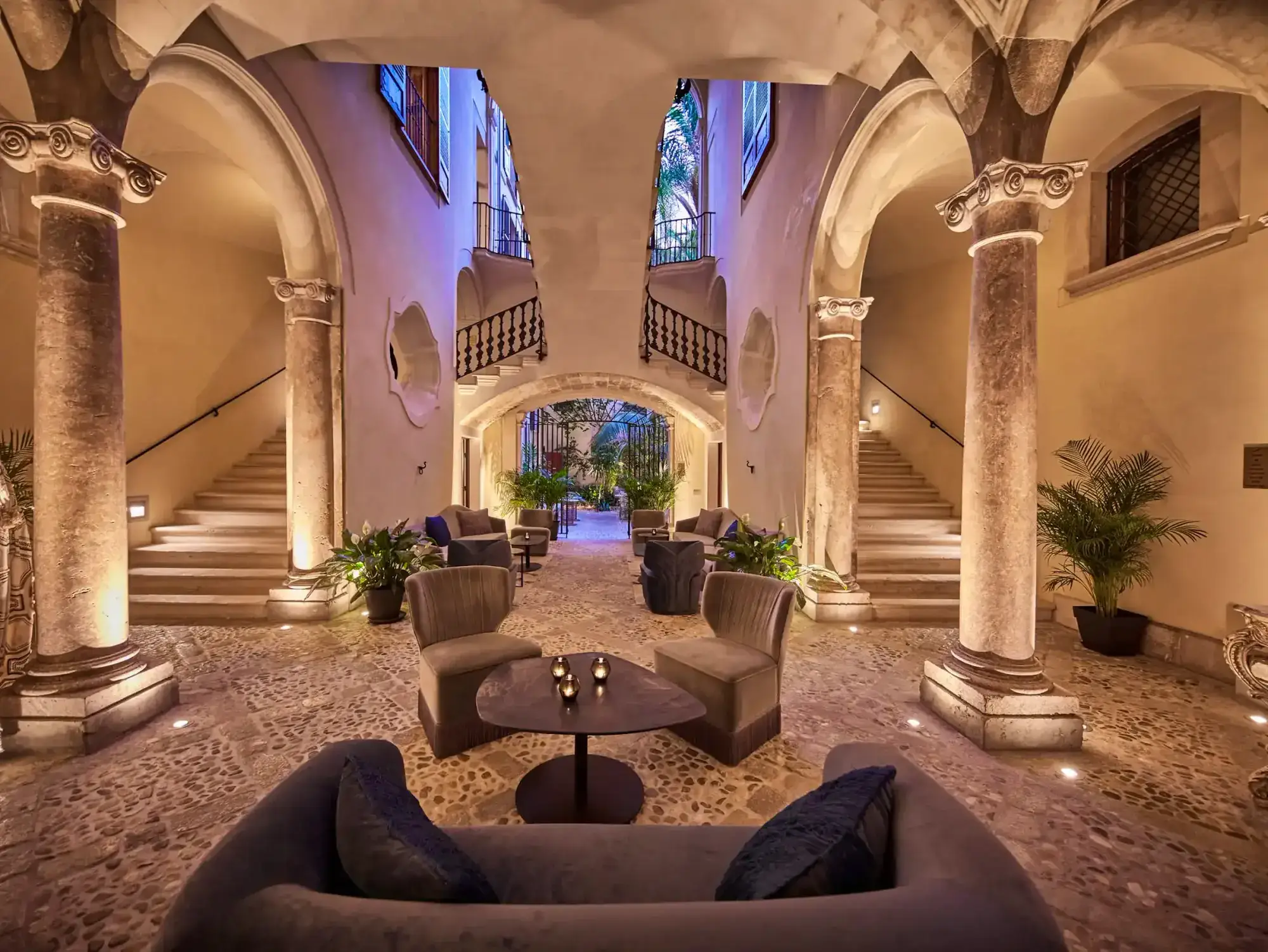 The dining room at Merchants in the Palacio Can Marqués