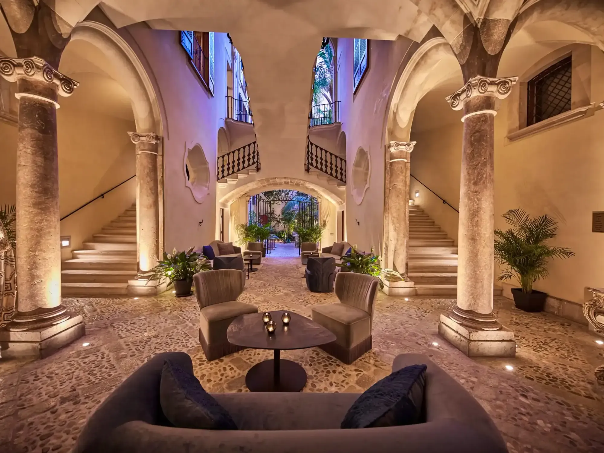 The dining room at Merchants in the Palacio Can Marqués